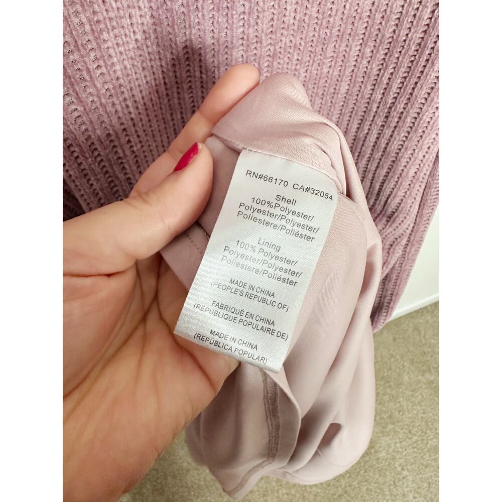 Anthropologie X Hutch Puff-Sleeved Knit Chenille Midi Dress Pink Size XS - Picture 4 of 6